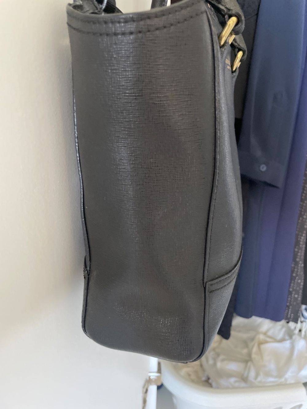 Coach Black Leather Bucket Bag - Picture 3 of 6